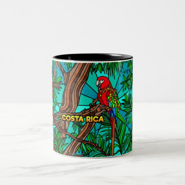 Tasse 2 Couleurs Costa Rica : Le perroquet sauvage (Centre)