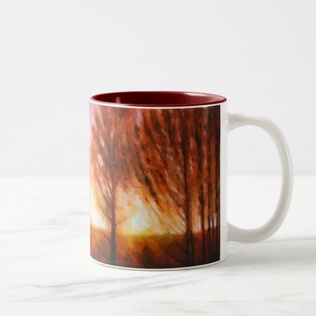 Tasse 2 Couleurs Coucher du soleil de milieu de l'été (Droit)