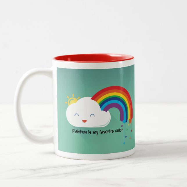 Tasse 2 Couleurs Couleur d'arc-en-ciel (Gauche)