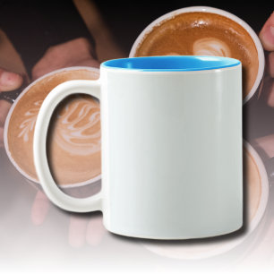 Tasse 2 Couleurs Couleur solide blanche givrée   Classique   Élégan