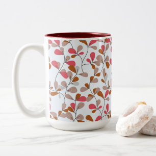 Tasse 2 Couleurs Couleurs chaudes et douces Florales