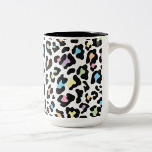 Tasse 2 Couleurs Couleurs multiples Empreinte de léopard