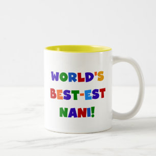 Tasse 2 Couleurs Couleurs vives Meilleurs T-shirts et cadeaux Nani