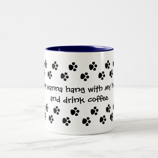 Tasse 2 Couleurs coup avec mon chien de traîneau (Centre)