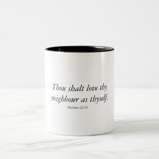 Tasse 2 Couleurs Coupe de café Bible Verse