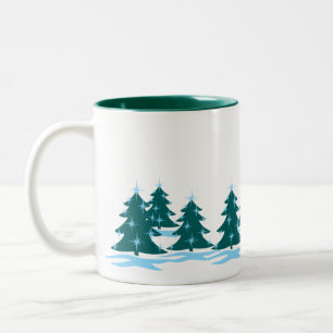 Tasse 2 Couleurs Coupe de café de vacances Festive de vacances styl