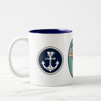 Tasse 2 Couleurs Coupe de café Joe de la Marine pour la Navy Joe Co