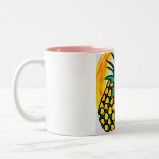 Tasse 2 Couleurs Coupe distinctive avec photos d'ananas