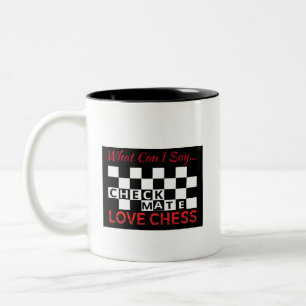 Tasse 2 Couleurs Coupe du café : J'adore les échecs