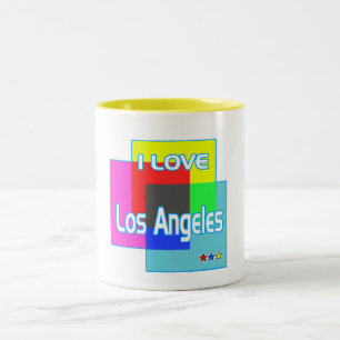 Tasse 2 Couleurs Coupe "I LOVE Los Angeles Coloring 2"