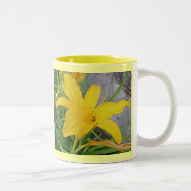 Tasse 2 Couleurs Coupe Lily jaune (Droit)