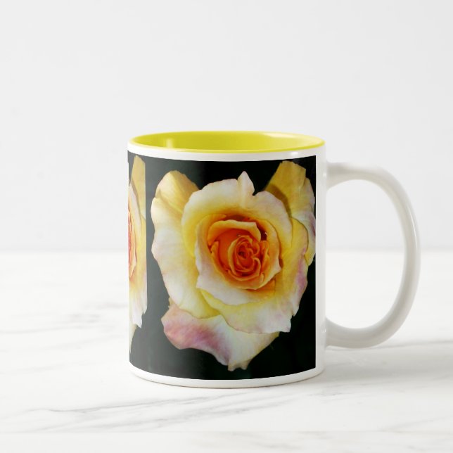 Tasse 2 Couleurs Coupe Rose en forme de coeur (Droit)
