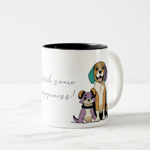 Tasse 2 Couleurs Couple de chien