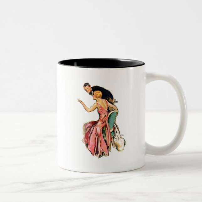 Tasse 2 Couleurs Couple engagé (Droit)