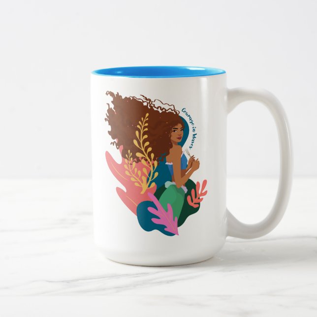 Tasse 2 Couleurs Courage Ariel en vagues (Droit)