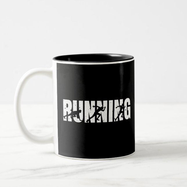 Tasse 2 Couleurs Coureur| Coureur| Marathon (Gauche)