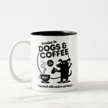Courir avec des chiens et du café 11 oz.