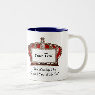 Tasse 2 Couleurs Couronne royale personnalisée