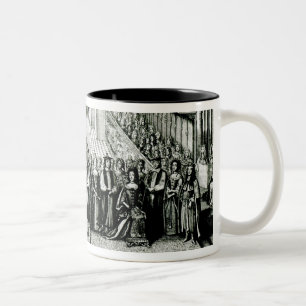 Tasse 2 Couleurs Couronner du Roi James II et de Queen Mary