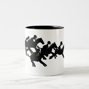 Tasse 2 Couleurs course de chevaux