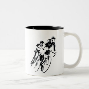 Tasse 2 Couleurs Courses à vélo -Ombre -2