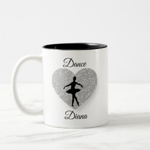 Tasse 2 Couleurs coutume Danse, Danse Étincelante Coeur Étincelant 