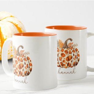 Tasse 2 Couleurs Coutume Moderne Cute Orange Citrouille Harvest Aut