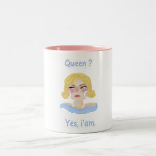Tasse 2 Couleurs Couvercle Queen