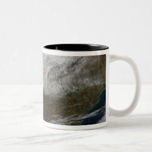 Tasse 2 Couleurs Couverture de neige s'étendant du nord-est du Texa