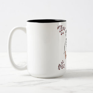 Tasse 2 Couleurs Couvre-café chaud Dessin à la main Amoureux du caf