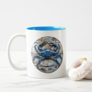 Tasse 2 Couleurs Crabe bleu