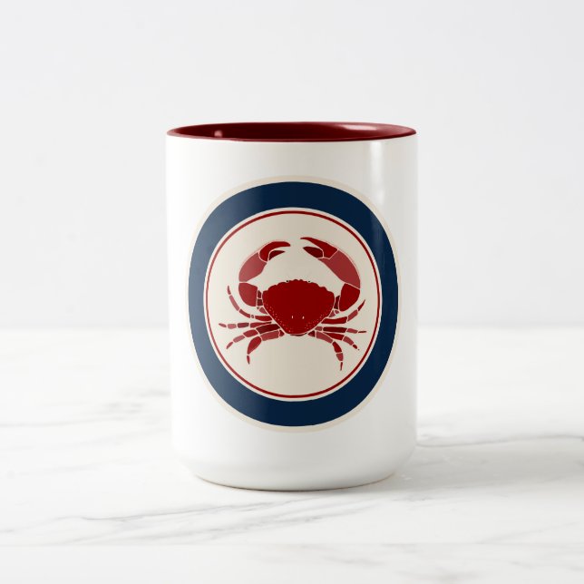 Tasse 2 Couleurs Crabe rouge (Centre)