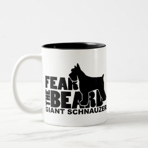 Tasse 2 Couleurs Craignez la barbe - Schnauzer géant
