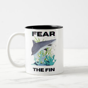 Tasse 2 Couleurs craignez le requin commun