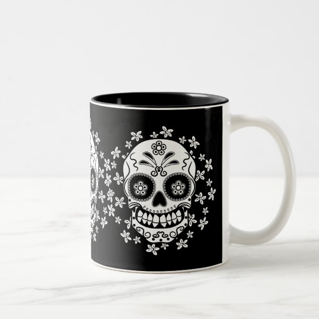 Tasse 2 Couleurs Crâne à sucre (Droit)