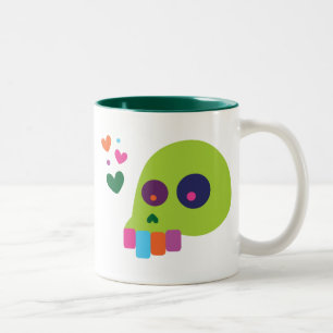 Tasse 2 Couleurs Crâne arc en ciel coloré
