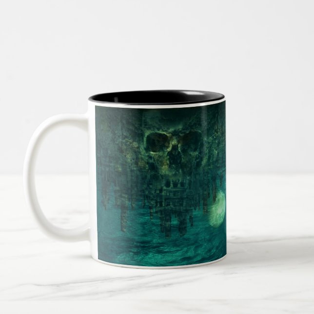 Tasse 2 Couleurs Crâne dans la tombe aqueuse (Gauche)