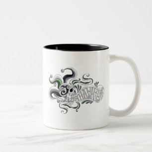 Tasse 2 Couleurs Crâne de joker du peloton   de suicide - Haha