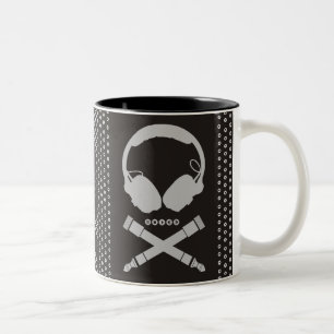 Tasse 2 Couleurs Crâne du DJ