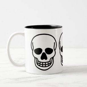 Tasse 2 Couleurs Crâne gothique