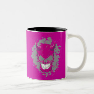 Tasse 2 Couleurs Crâne Neon Demon