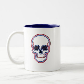 Tasse 2 Couleurs Crâne néon Patriot