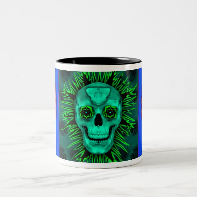 Tasse 2 Couleurs Crâne Triptastic (Centre)