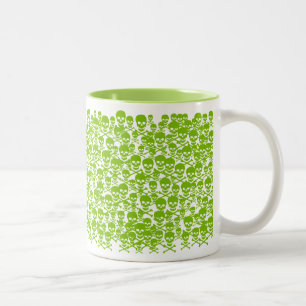 Tasse 2 Couleurs Crânes et os croisés