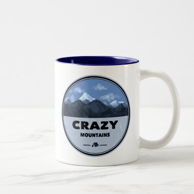 Tasse 2 Couleurs Crazy Mountains Montana Camping (Droit)