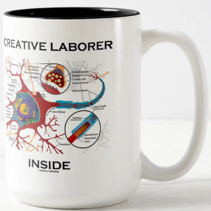 Tasse 2 Couleurs Creative Laborer Inside (Neuron / Synapse)