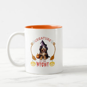 Tasse 2 Couleurs Créature Du Chien De Montagne Bernois De Nuit