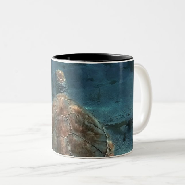 Tasse 2 Couleurs Créatures de la mer cool (Devant droit)
