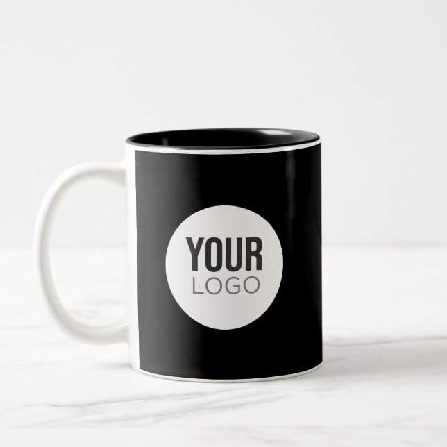Tasse 2 Couleurs Créer votre propre logo personnalisé (Gauche)