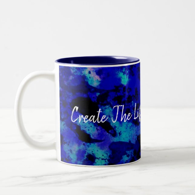 Tasse 2 Couleurs Créez la vie de vos rêves (Gauche)